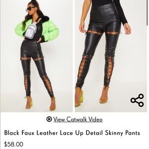 *NWT* Pretty Little Thing faux leather pants